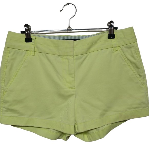 J. Crew Lime Green 3" Classic Chino Shorts Size 4 - Picture 2 of 11
